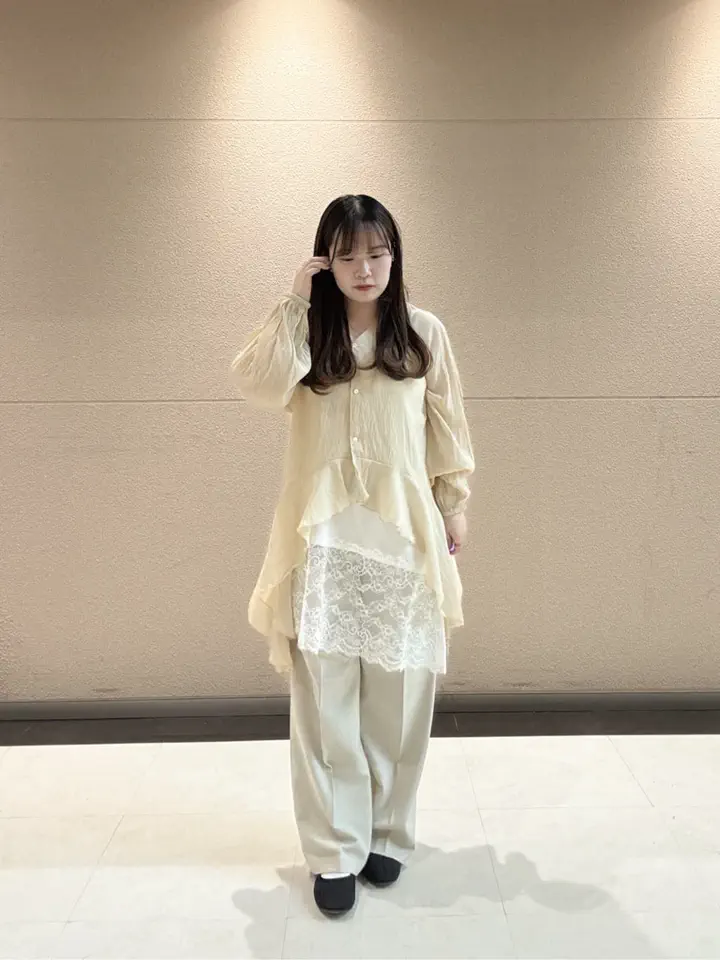 セール】 メランジツイルワイドパンツ《2026 spring catalog item