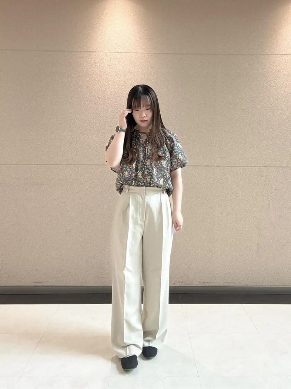 セール】 メランジツイルワイドパンツ《2026 spring catalog item