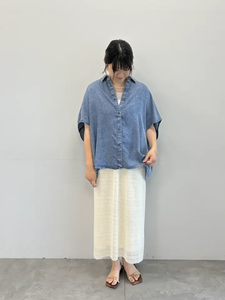 セール】 レースプリーツナロースカート《2026 SUMMER LOOK item