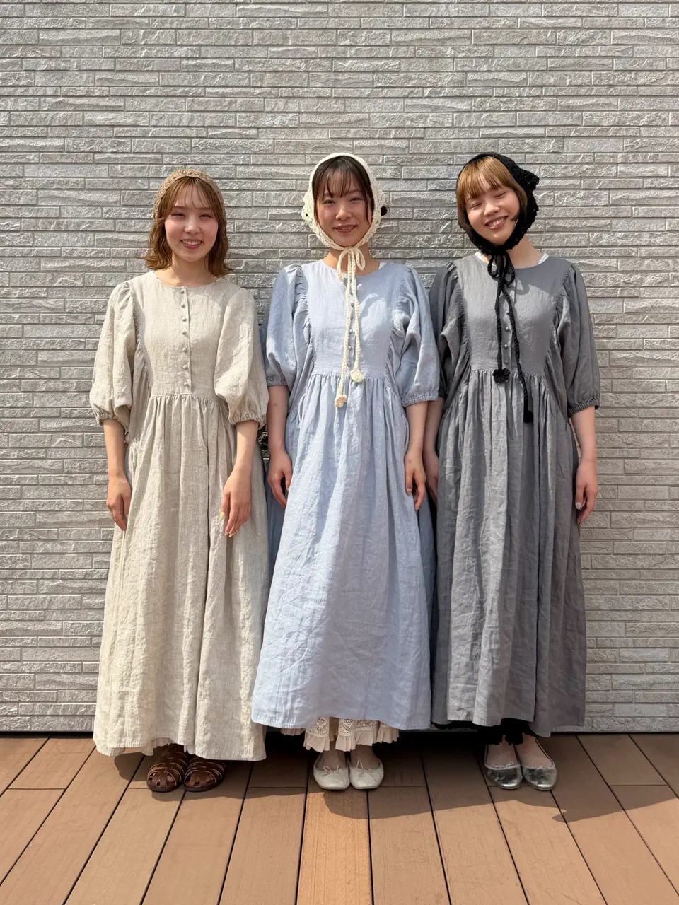 SM2 ルミネ立川店 限定 リネンヨーク切替ギャザーワンピース サックス 立川店/EC限定】リネンヨーク切替ギャザーワンピース