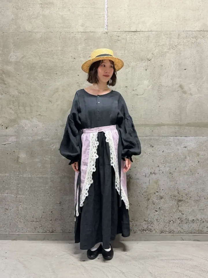 【立川限定 】バテンレースエプロンスカート ラベンダー サマンサモスモス 立川店/EC限定】バテンレースエプロンスカート（オフホワイト