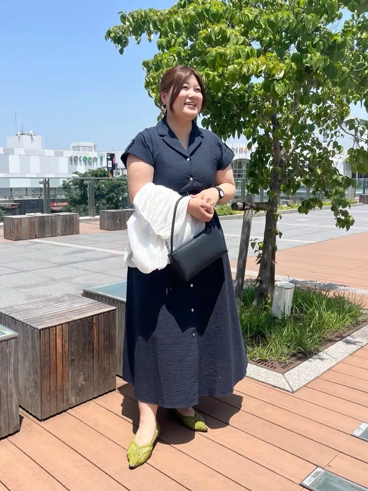 セール】 綿サッカーワンピース《2026 SUMMER LOOK item》（サックス