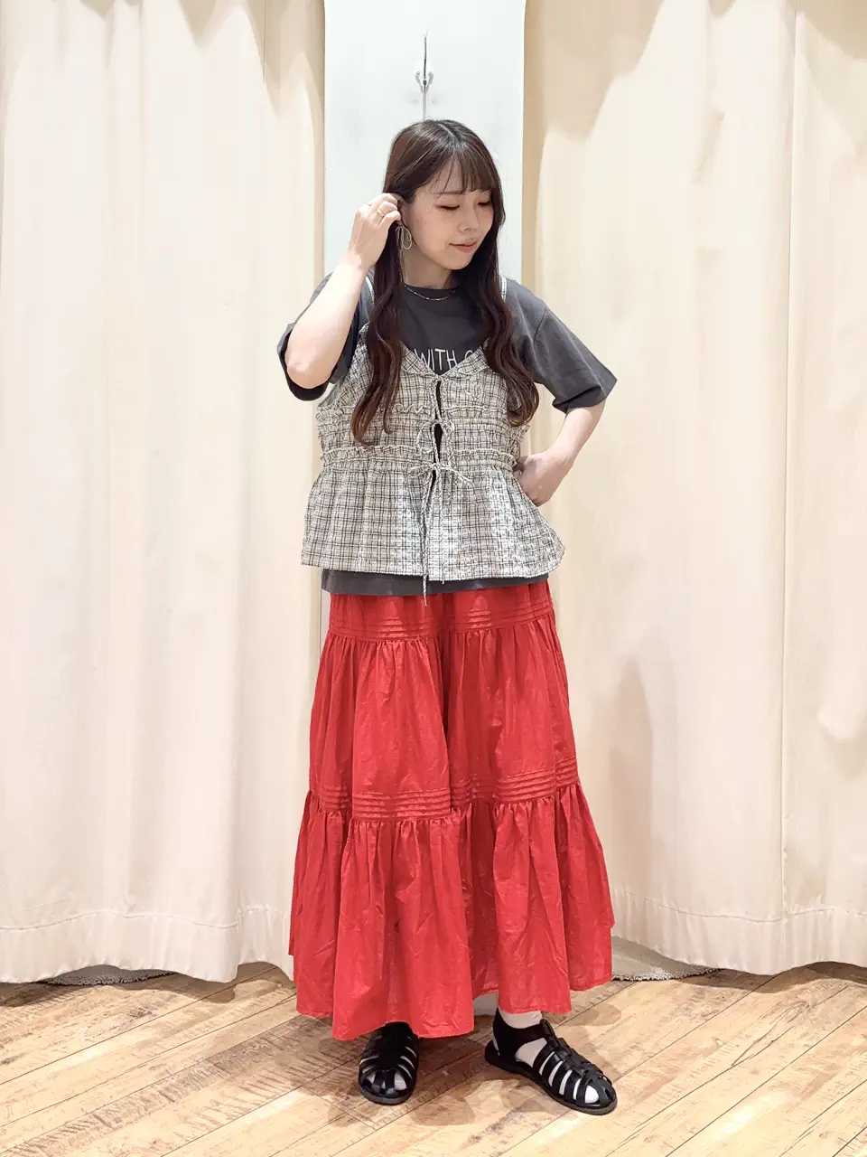 ユミ★新品★ｓｍ２★スカラップレース刺繍スカート＊着回し力抜群＊ペチにも Whim ガゼット)｜【GEMINI】スカラップ刺繍スカート Gazette(ウィム スカート