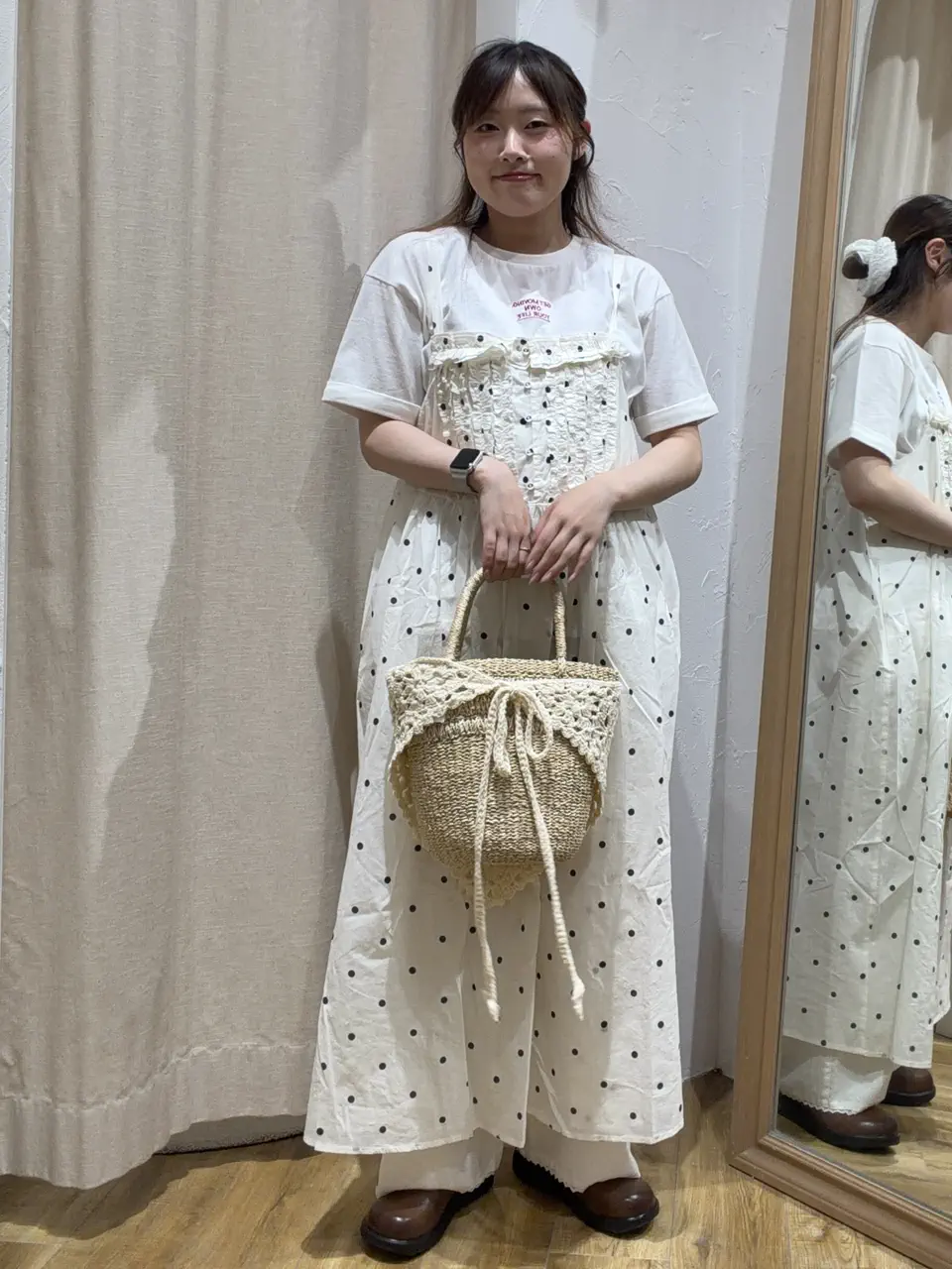 セール】 【接触冷感】アソートワンポイント刺繍Tシャツ（オフホワイト