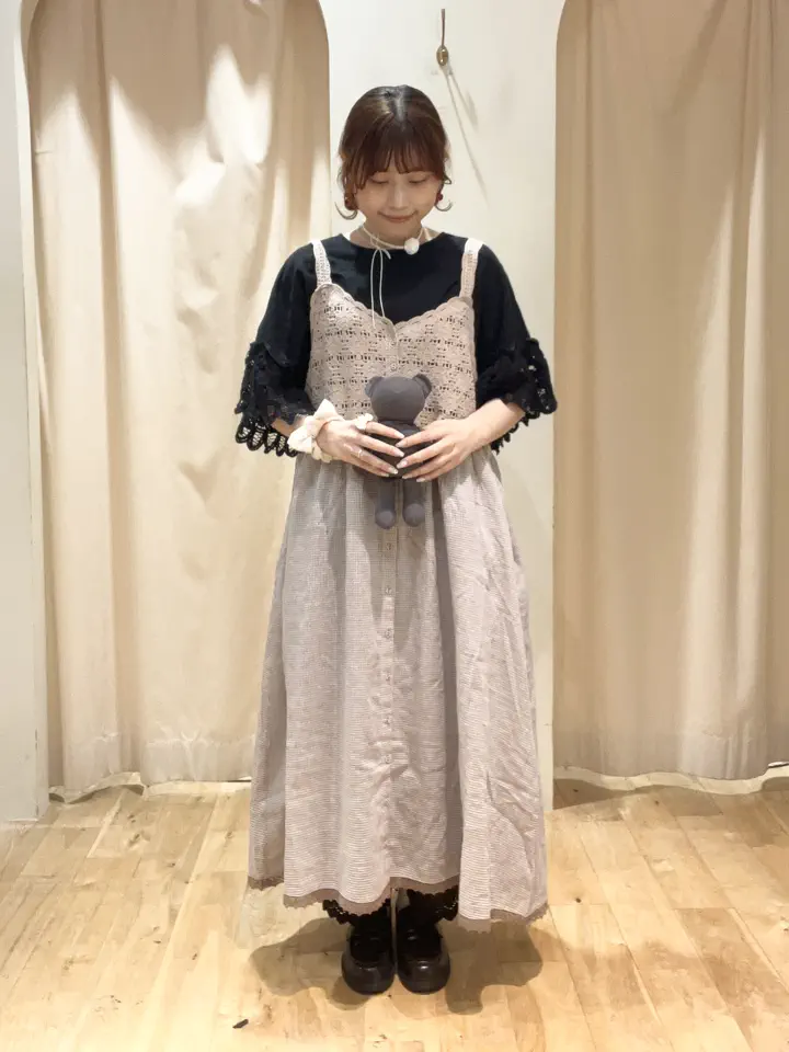 【kazumi×Samansa Mos2】バテンレースカットソーオフホワイト kazumi×Samansa Mos2】バテンレースカットソー《WEB限定カラーあり