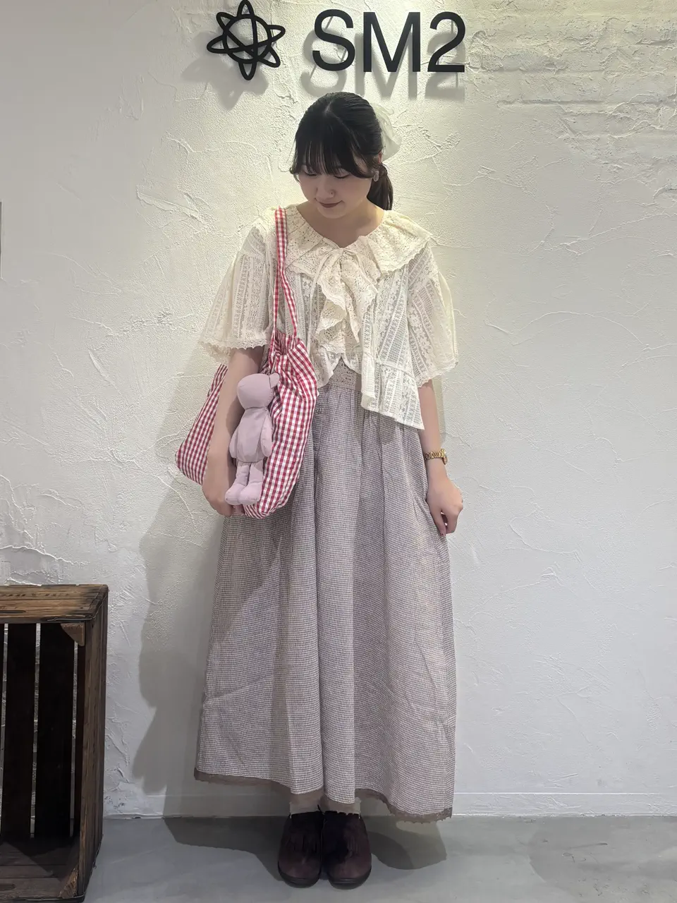 極美品★TUHARU by SM2★ツハル　人気ヘリンボーン織地　コート　F 極美品☆TUHARU by SM2☆ツハル 人気ヘリンボーン織地 コート F 極美品