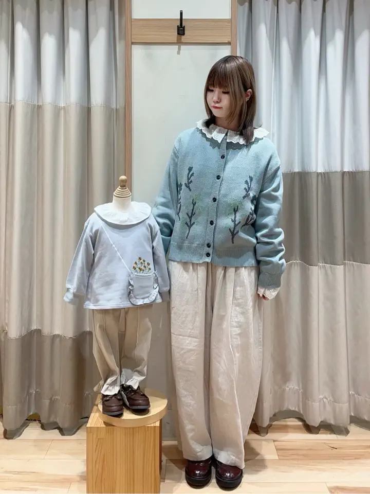 セール】 ポシェット付きトレーナー（ミント/ラベンダー/トップス