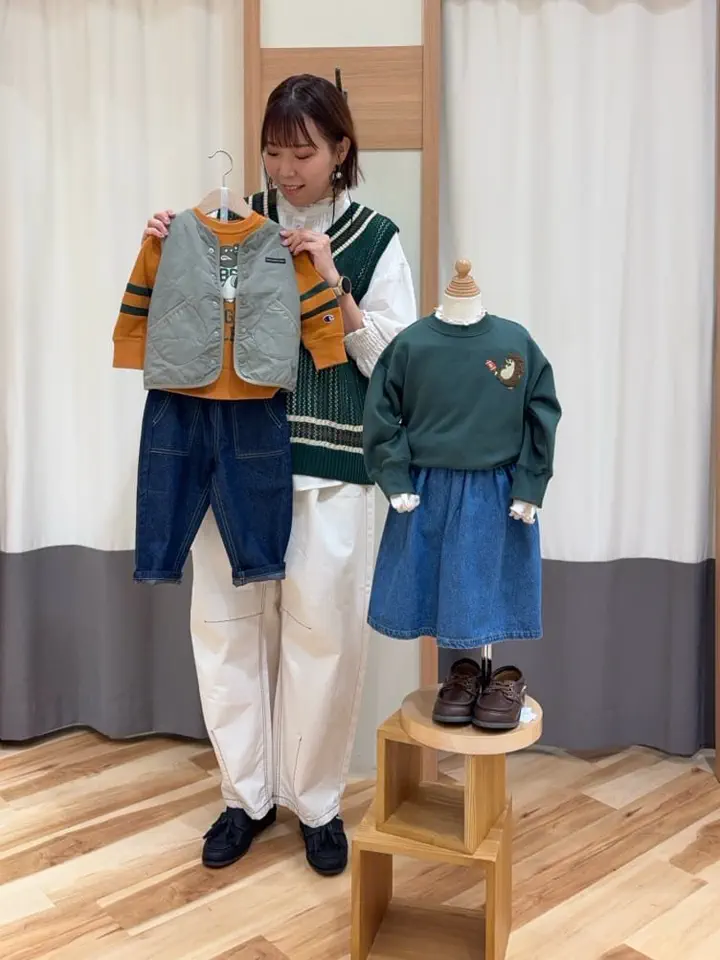 セール】 【Champion別注】さがら刺繍トレーナー（グリーン/パープル
