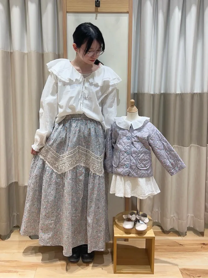 ツハルバイサマンサモスモス　中綿カットワークキルトジャケット ジャケット・アウター
