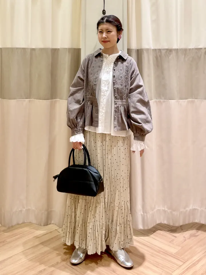 サマンサモスモス　Cross×Staff ブローチ付シャツジャケット SM2 セール】 【Cross×Staff】ブローチ付シャツジャケット