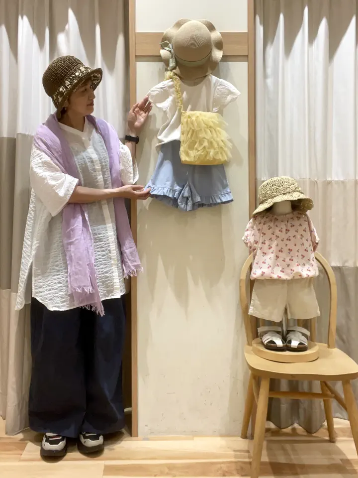 新品 マンシング 薄手パンツ LL 13号 ベージュ 送料込み #真夏もOK 140・150】ショート丈ひんやりパンツ（ベージュ/ラベンダー/ボトムス