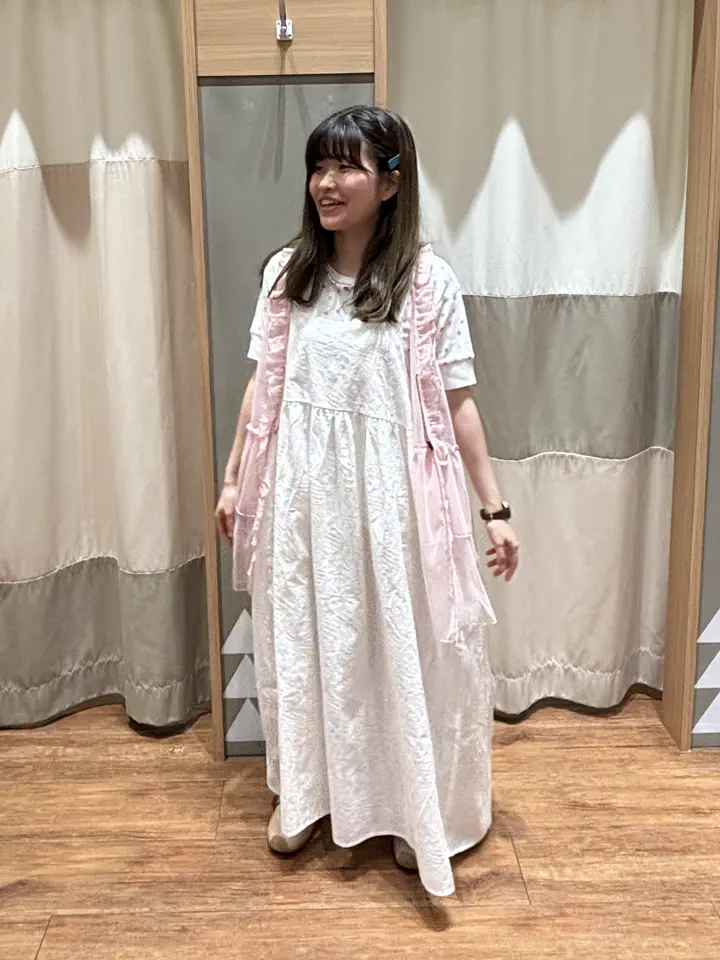セール】 【メルヘン×Samansa Mos2】ワッフル総柄Tシャツ（オフ