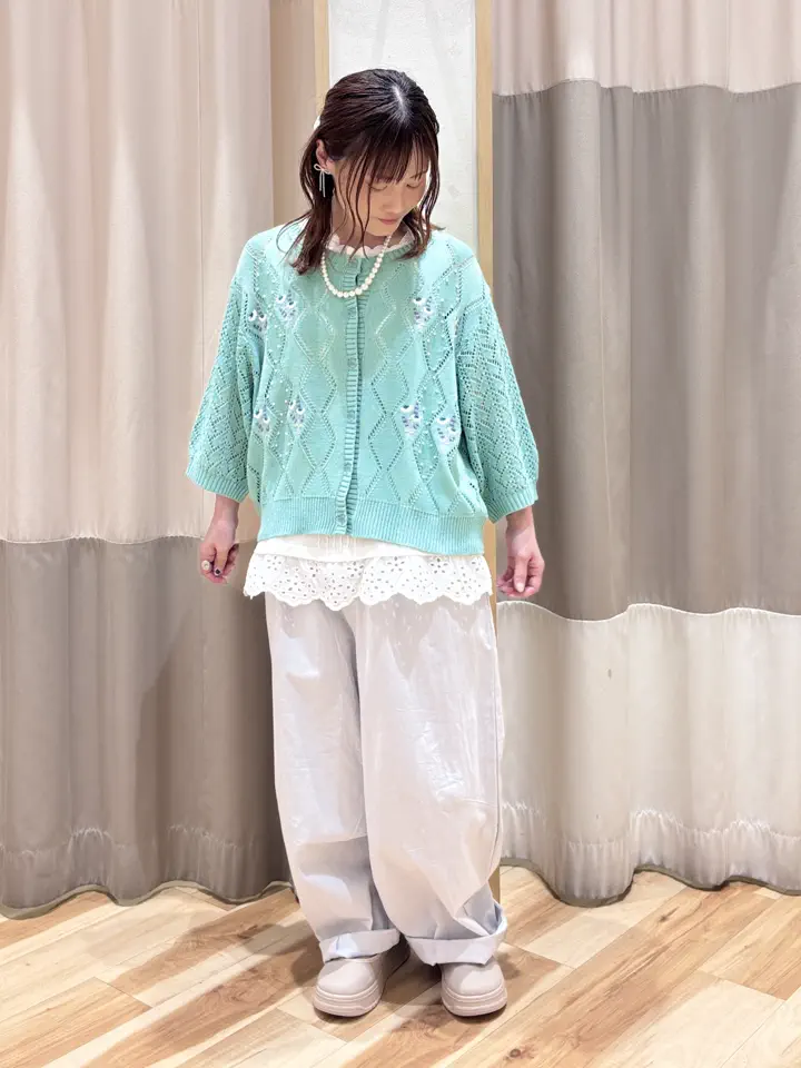 masa セール】 綿麻コクーンパンツ（オフホワイト/ブラック/サックスブルー