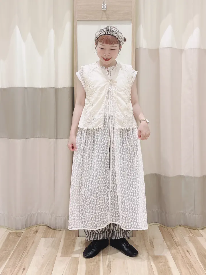 セール】 【接触冷感】裾ギャザーフリルバルーンパンツ（ブラック