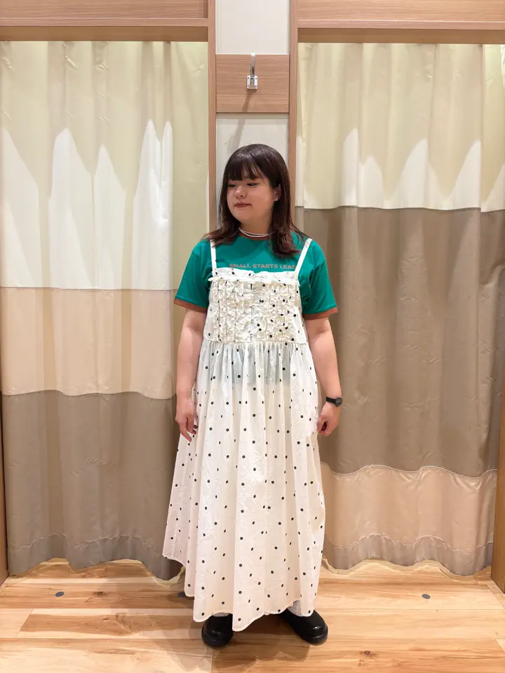 柄アソートフリルキャミワンピース《WEB限定カラーあり》（オフ