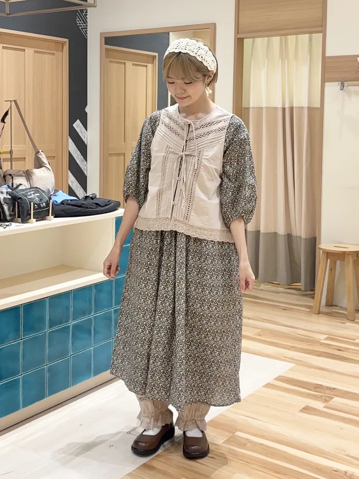 セール】 コットンニットヘアバンド（オフホワイト/ベージュ