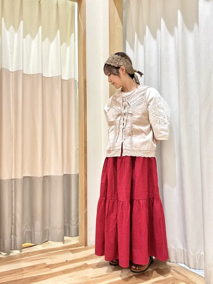 セール】 コットンニットヘアバンド（オフホワイト/ベージュ