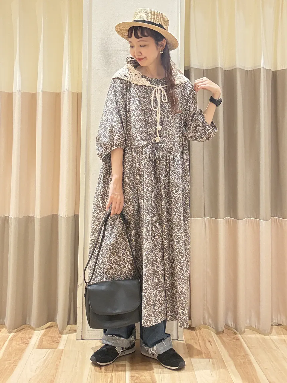 モ*☆様 43☆SALSATION 美品 ボトムス XS ☆サルセーション セール】 【ECO DENIM】ストレートパンツ（チャコールグレー/サックス