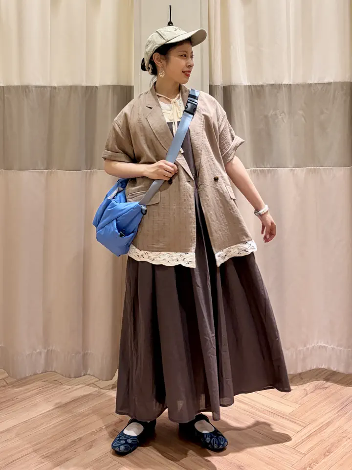 セール】 シルケット+ピグメント加工フレンチスリーブTシャツ（オフ