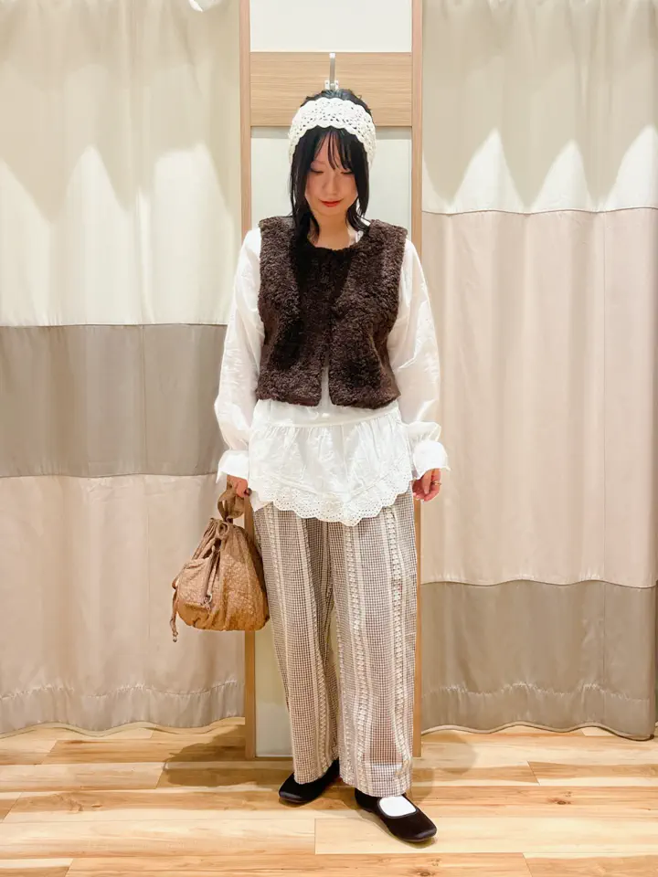 セール】 コットンニットヘアバンド（オフホワイト/ベージュ
