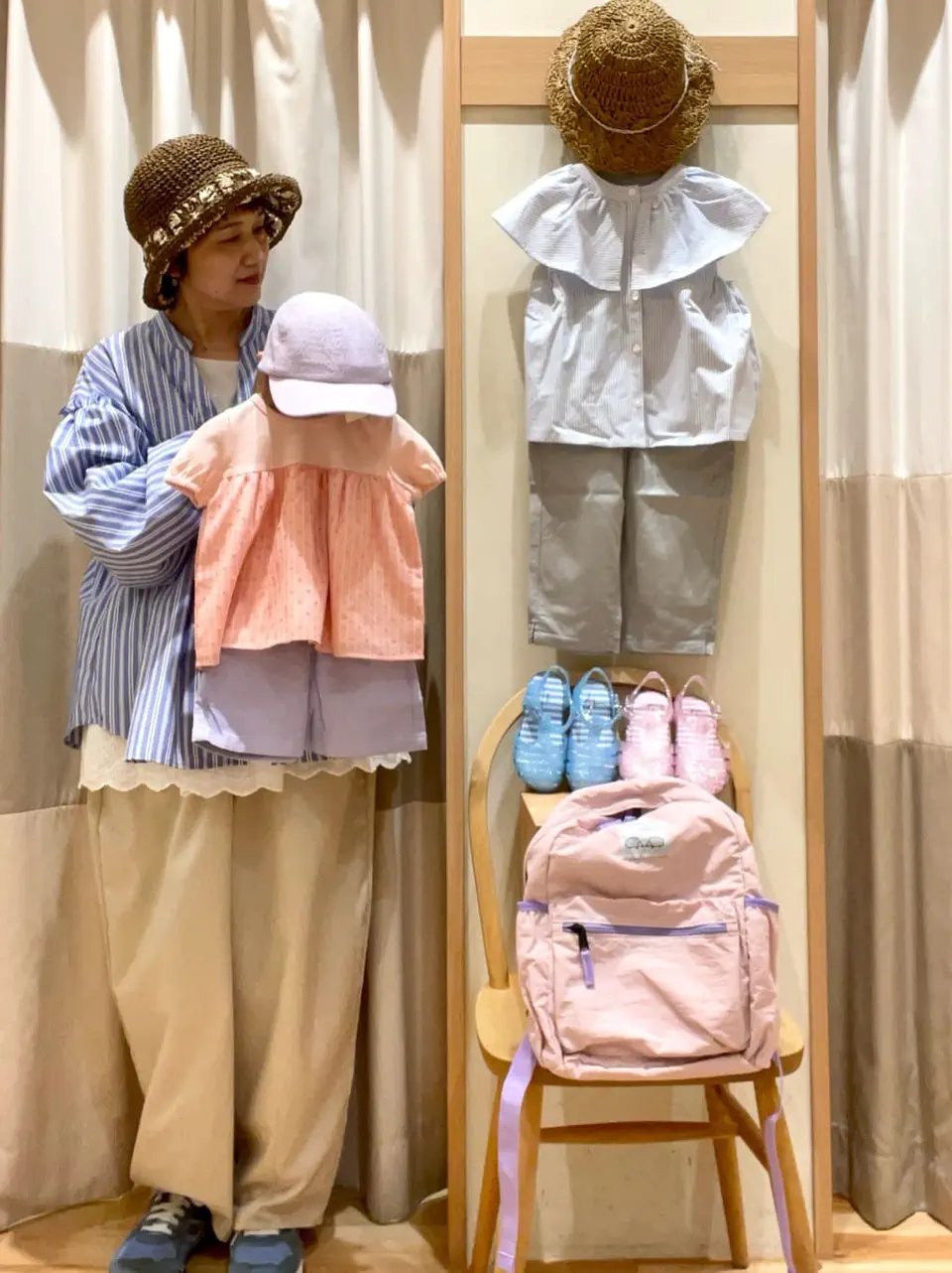 新品 マンシング 薄手パンツ LL 13号 ベージュ 送料込み #真夏もOK ☆ショート丈ひんやりパンツ（ベージュ/ラベンダー/ボトムス/パンツ
