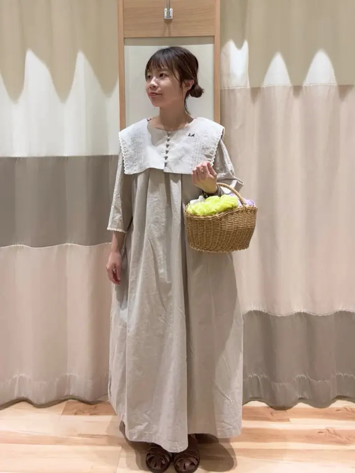 セール】 【UVカット】麻綿シワ加工ストール（オフホワイト/イエロー