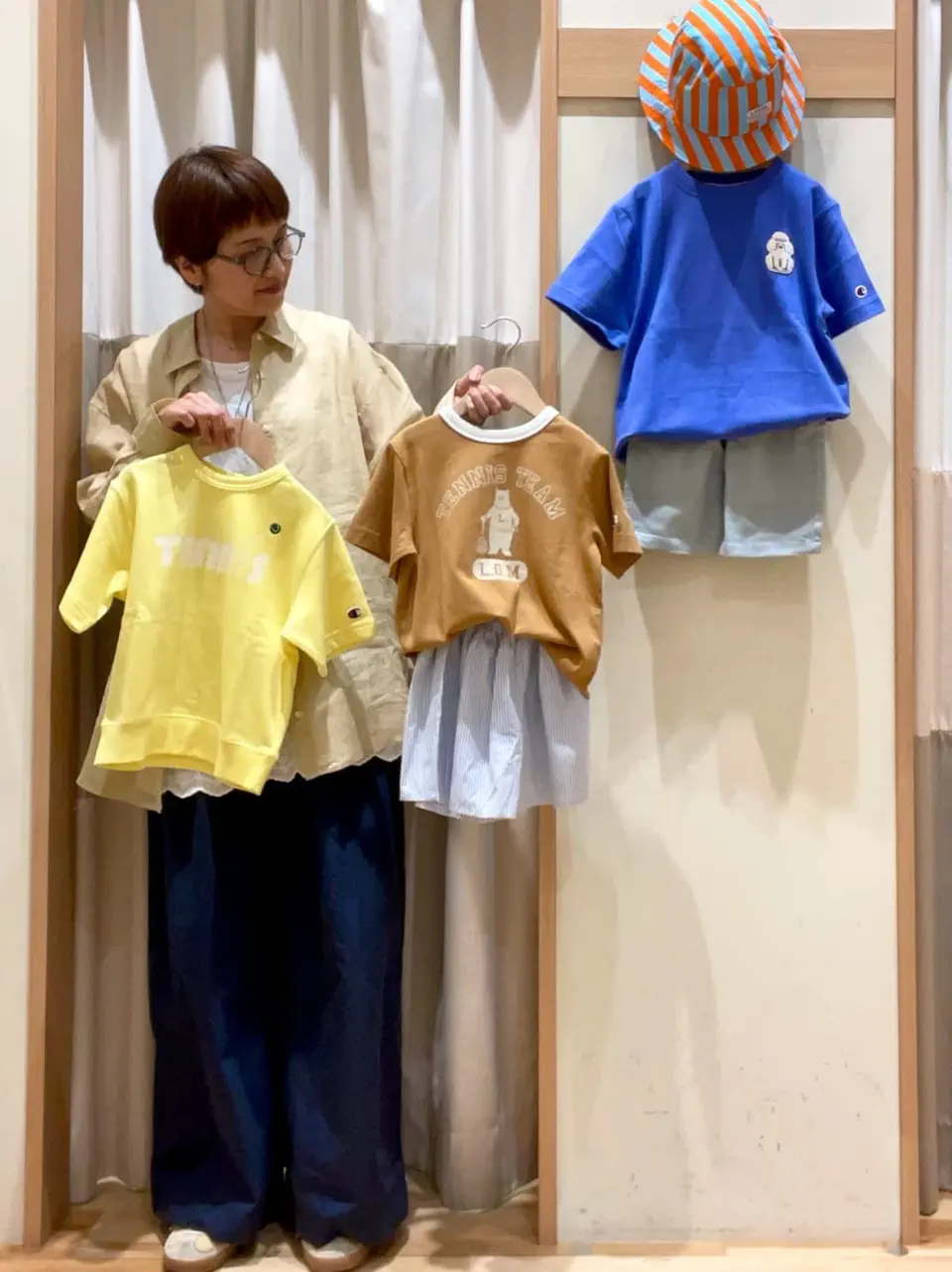期間限定】 ☆ハーフ丈ひんやりパンツ（ミント/ネイビー/ボトムス