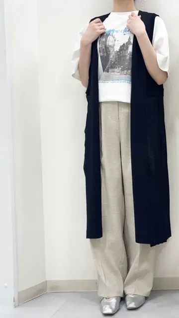 バックプリーツジレ