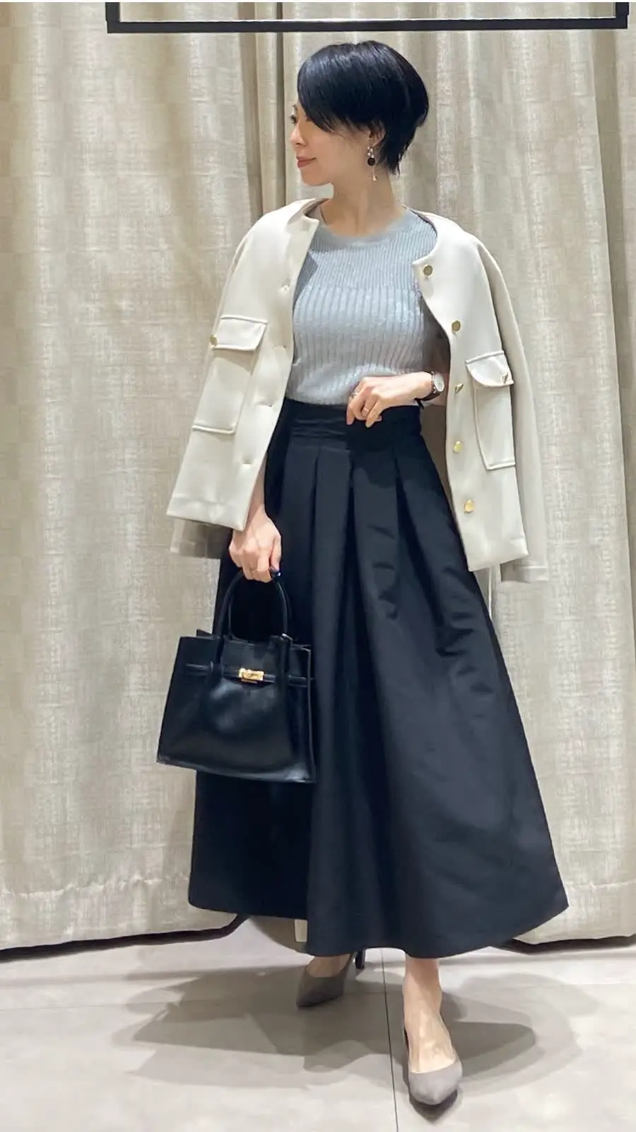 Bou Jeloudブージュルード　カルゼダンボールノーカラージャケット カルゼダンボールノーカラージャケット