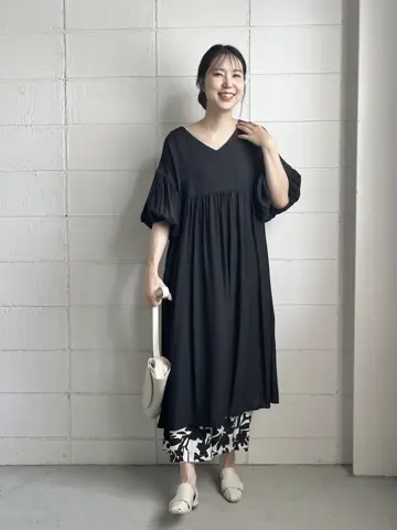 WEB限定】袖バルーンワンピース