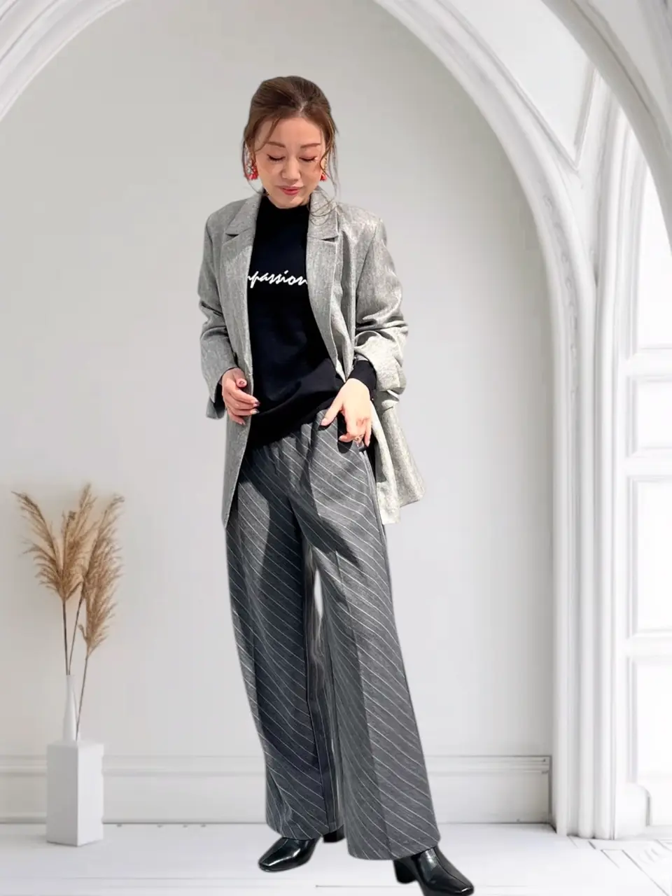 BANDEL ライトグレー ジャケット アーバンリサーチ URBAN RESEARCH ブリティッシュウールツイード メンズウェア