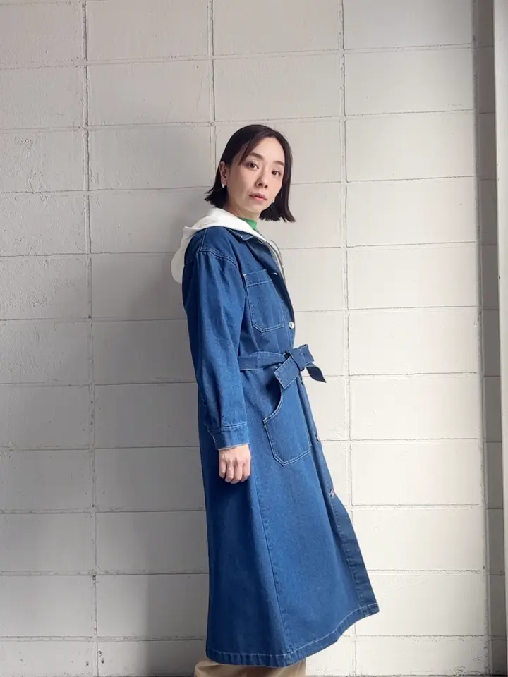 WEB限定】デニムロングコート
