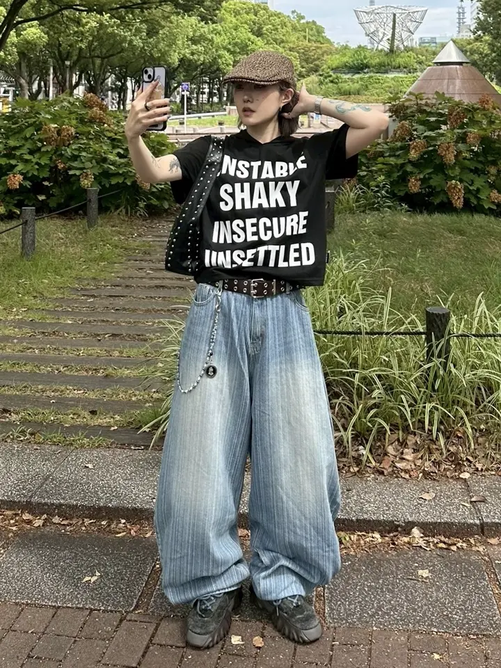 受注制【Chikashitsu +】wide stripe denim pants – PRESSING WEB SHOP