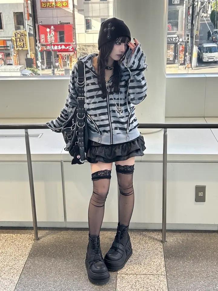 Cozy world Wide】Cozy Stripper zip up hoodie – PRESSING WEB SHOP