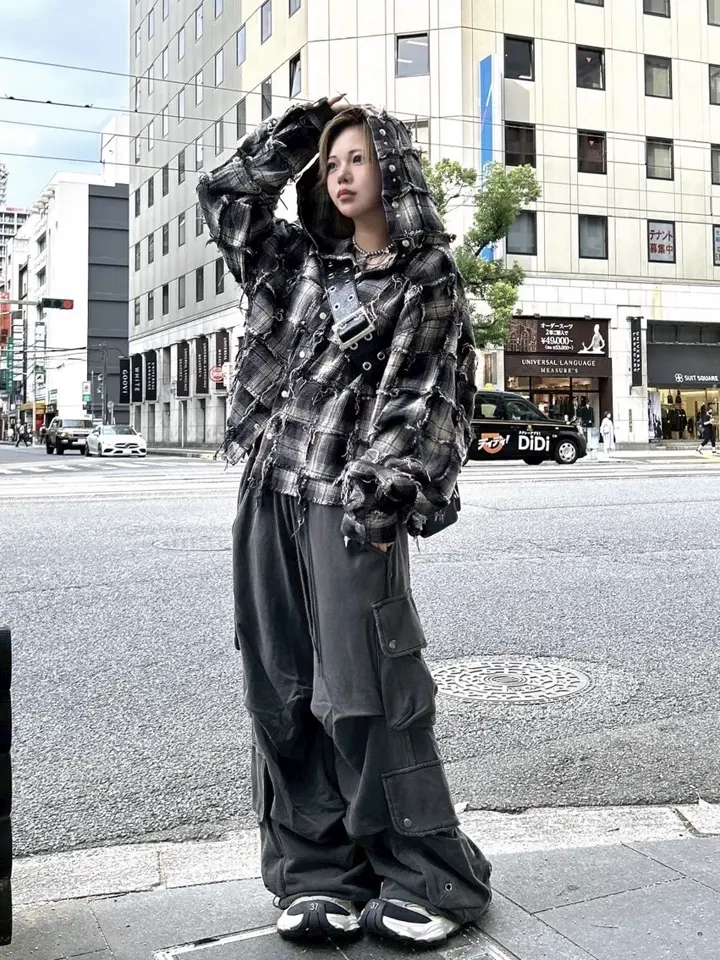 CHIKASHITSU PLUS HIGH】4 pocket dirty wash sweat cargo pants