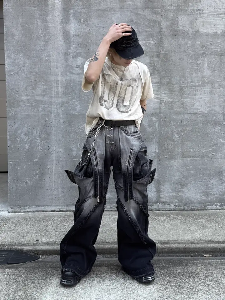 Cozy world Wide】005 CHAOS DREAM WAXED T SHIRT – PRESSING WEB SHOP