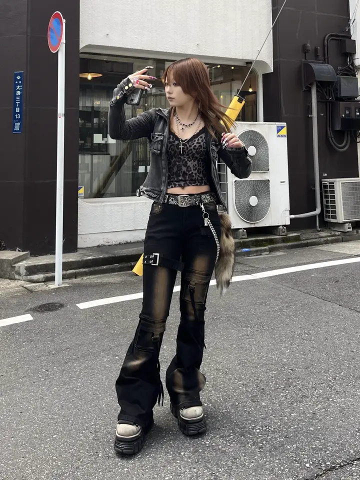 受注制【Never mind the XU】leopard camisole (2color) – PRESSING