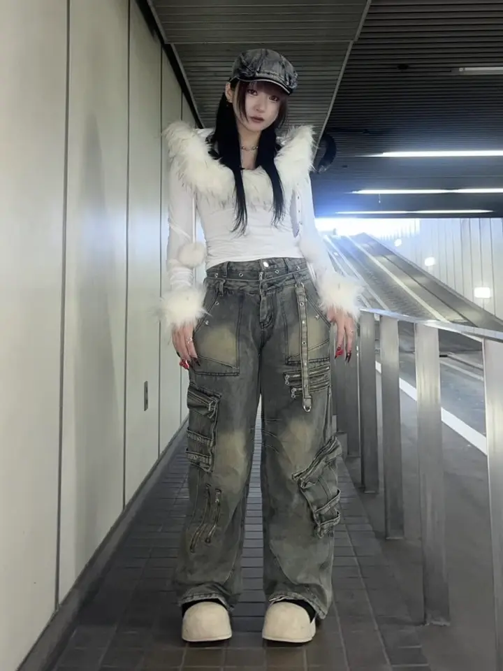 受注制【Never mind the XU】layered denim pants / 【エックスユー