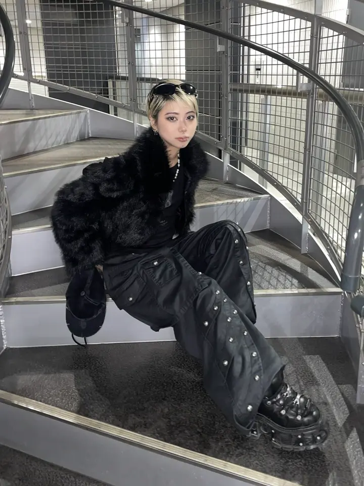 Never mind the XU】cropped fur jacket (4color) – PRESSING WEB SHOP