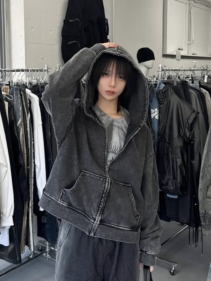 luvstar フーディー M 限定値下げ✨️ 国際配送【LUV CODE】pigment zip up hoodie – PRESSING WEB SHOP