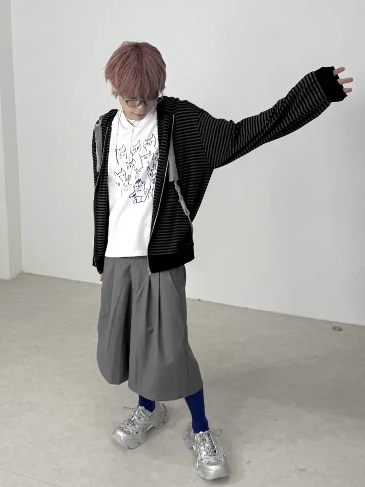 LUV CODE】stripe zip up hoodie – PRESSING WEB SHOP