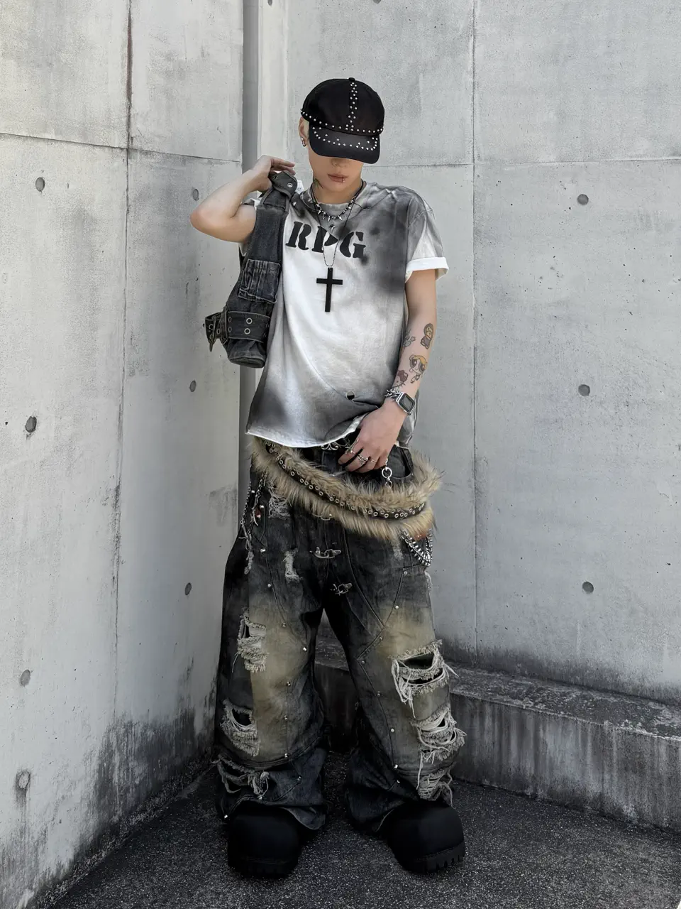 RACER WORLDWIDE】Fur Leather Belt – PRESSING WEB SHOP
