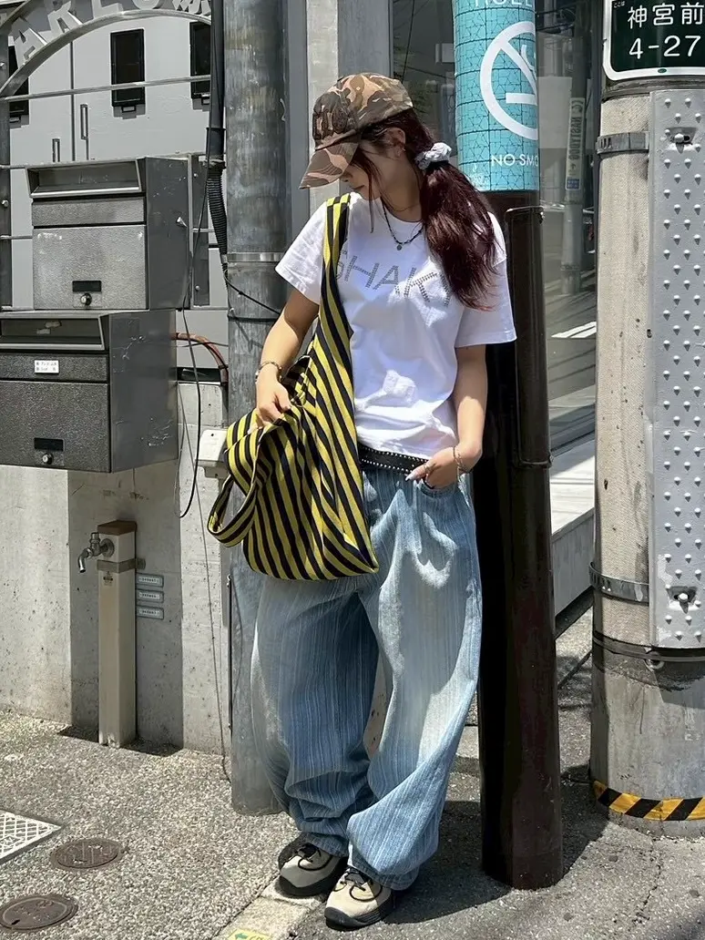 受注制【Chikashitsu +】wide stripe denim pants – PRESSING WEB SHOP