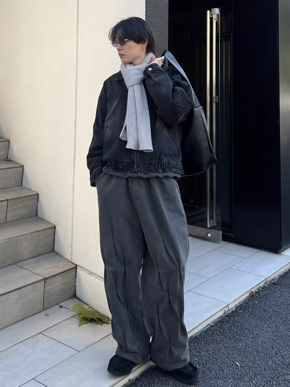 大阪店WEB限定【Chikashitsu +】flame design denim blouson