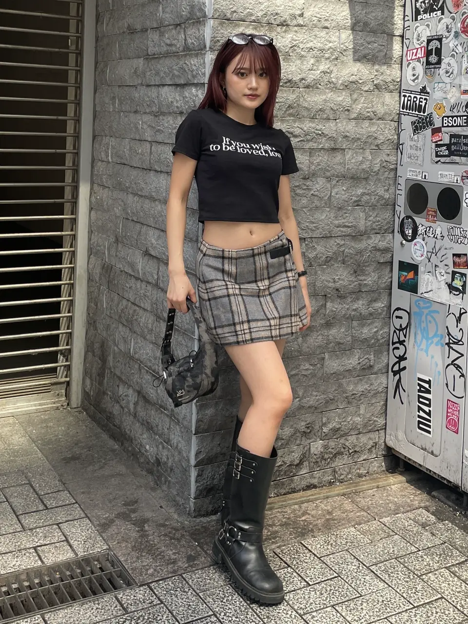 スカート Theredthread S half mini skirt bug check theredthread S half mini skirt bug check(海外限定