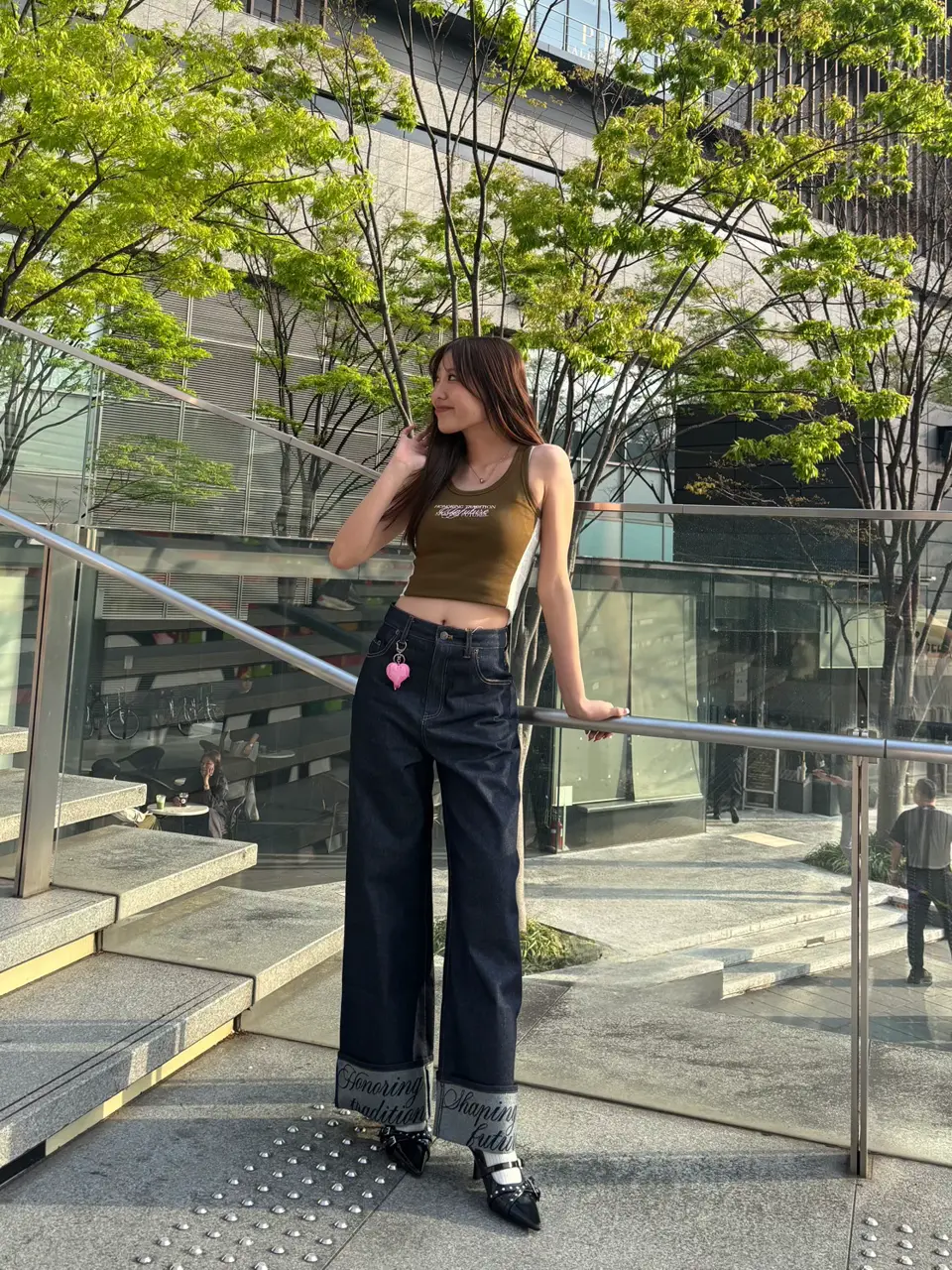ワイドストレートH/Wターンバッグデニムパンツ｜ACLENT