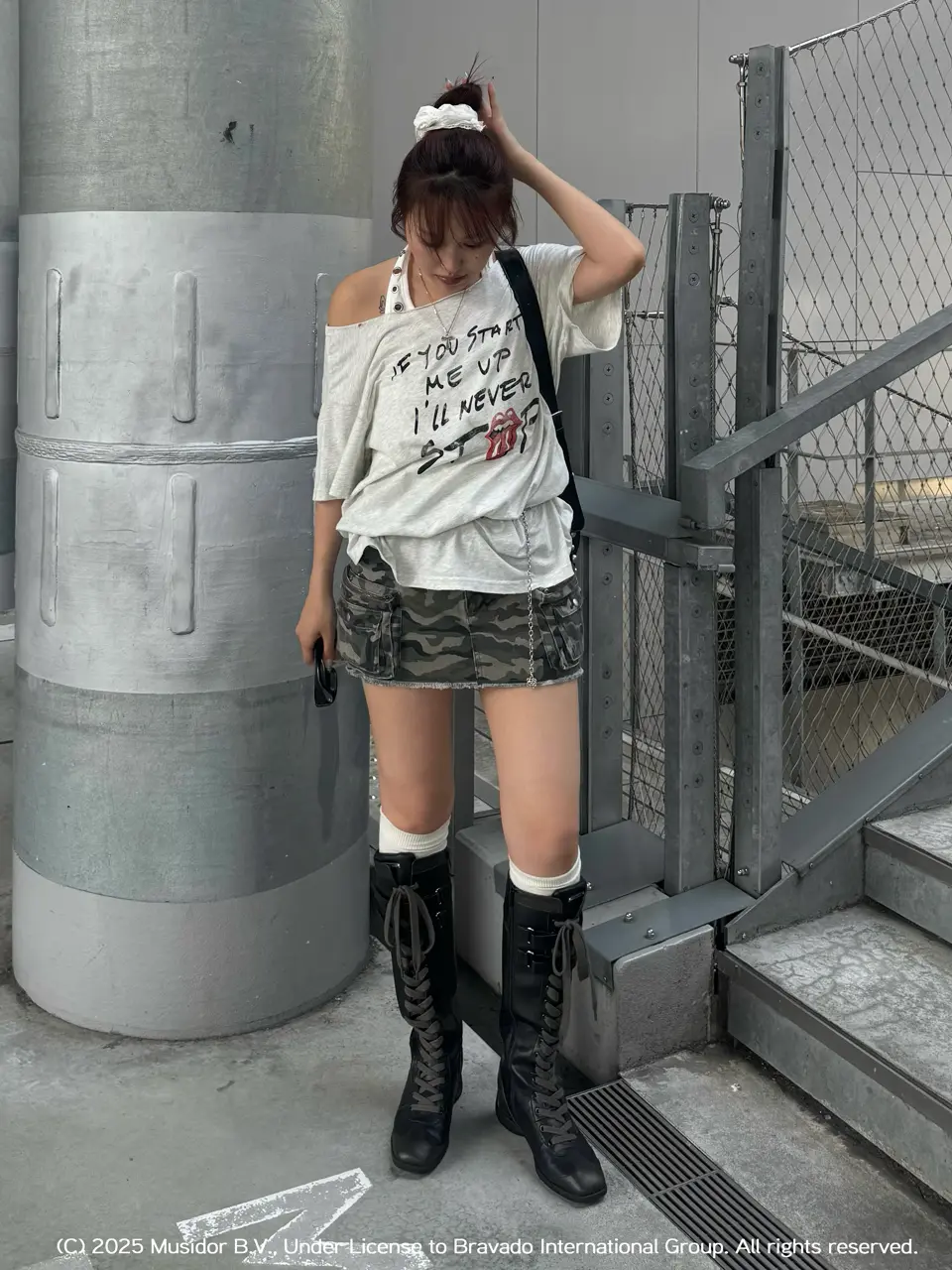 カモフラタイトカーゴミニスカート｜ACLENT（アクレント）