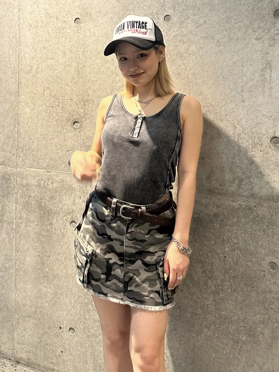 カモフラタイトカーゴミニスカート｜ACLENT（アクレント）
