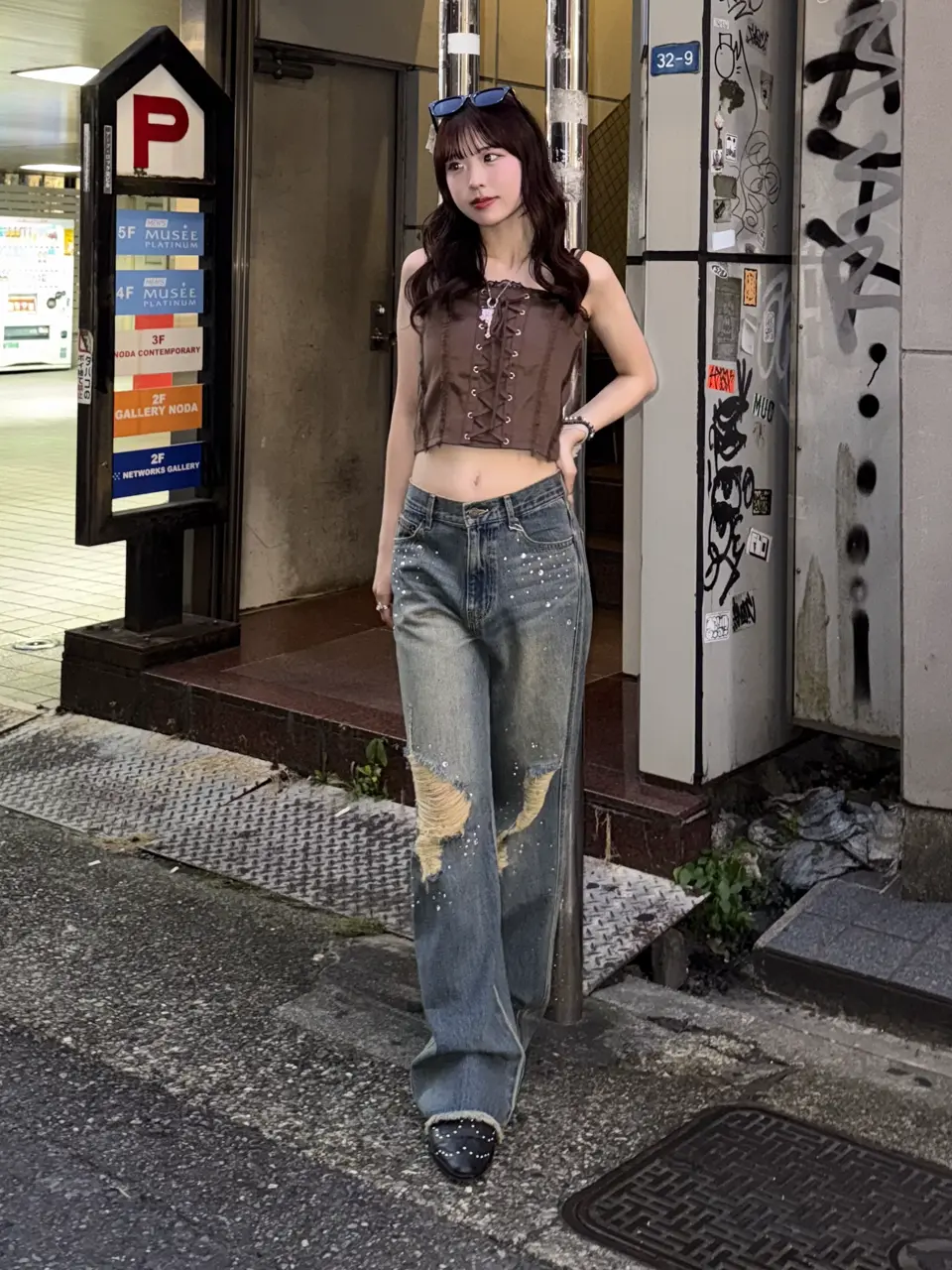 ACLENT 新品Logo jacquard lame knit top ACLENT Logo jacquard lame knit top