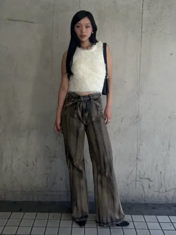 アクレント　aclent Side open rib long tee Tシャツ/カットソー｜ACLENT（アクレント）